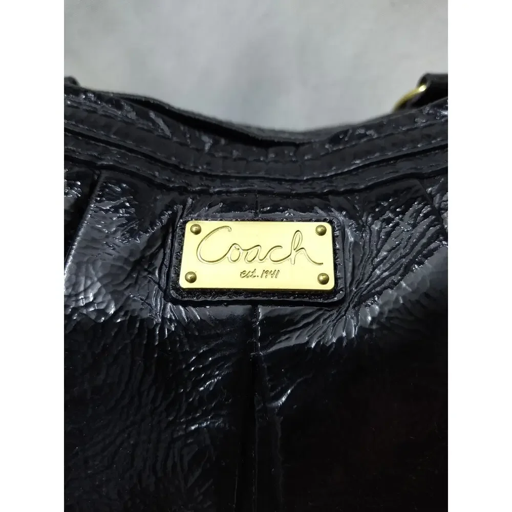 Coach black patent